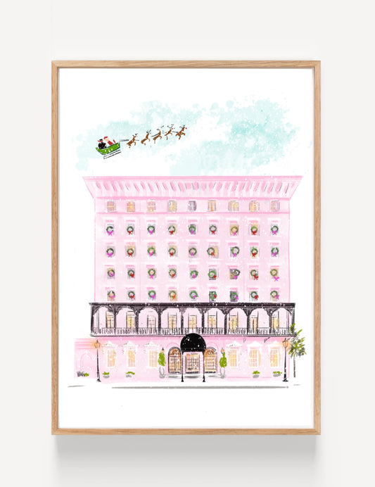 THE MILLS HOUSE AT CHRISTMAS - Art Print